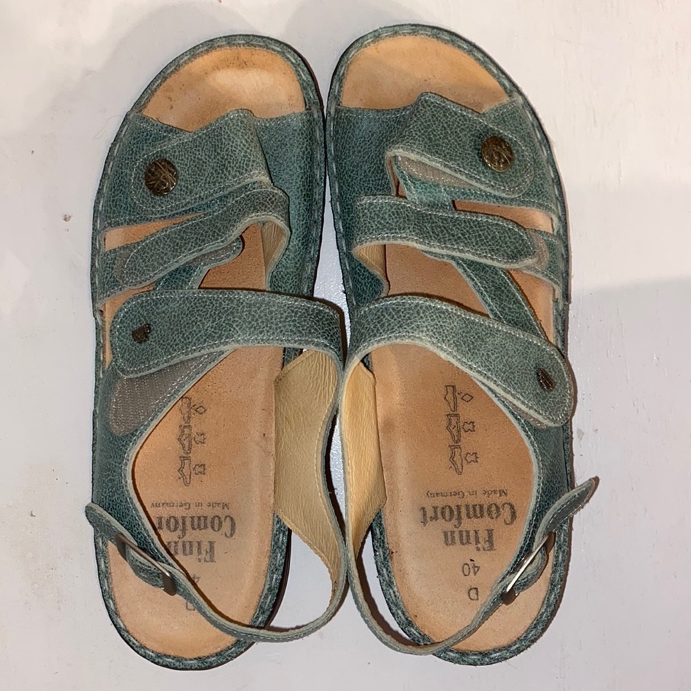 Finn comfort blue sandals!